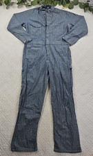 VTG Big Ben Coveralls Blue and White Cotton Zip Size 42 Made in USA