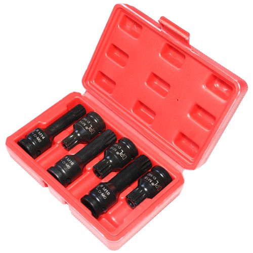 US 6pc 1/2" DR Impact Star Torx Bit Socket Set T55 T60 T70 T80 T90 T100 M14 - Picture 13 of 22