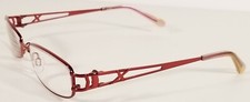ASHLEY A 08 Col 30 Red Metallic RX Eyeglass Frames Metal 53  16-135 VINTAGE