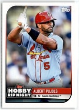 2024 Topps Hobby Rip Night Base Albert Pujols #28 St. Louis Cardinals