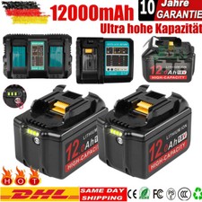 18V 12Ah Akku Für Makita Li-Ion Ersatzakku BL1850 BL1860B BL1840 Ladegerät DHL