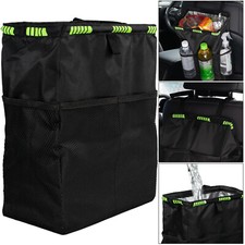 Car Trash Bag Litter Can Garbage Bin Seat Organizer Storage Box For Van Truck