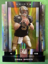 2008 Donruss Elite Status Die-Cut Drew Brees 7/24 Beautiful Condition Very Rare