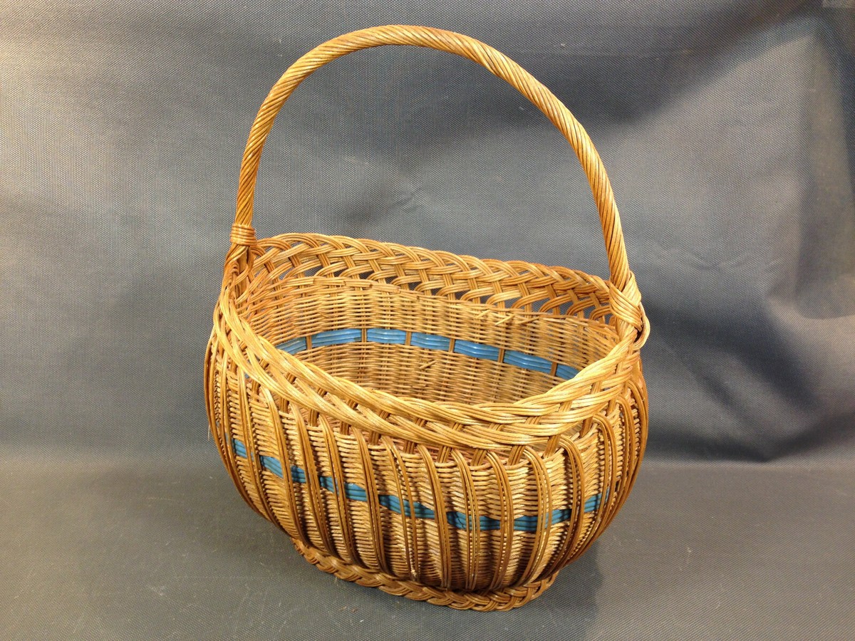 Grand coffre en rotin vintage Coffre osier Malle de rangemen