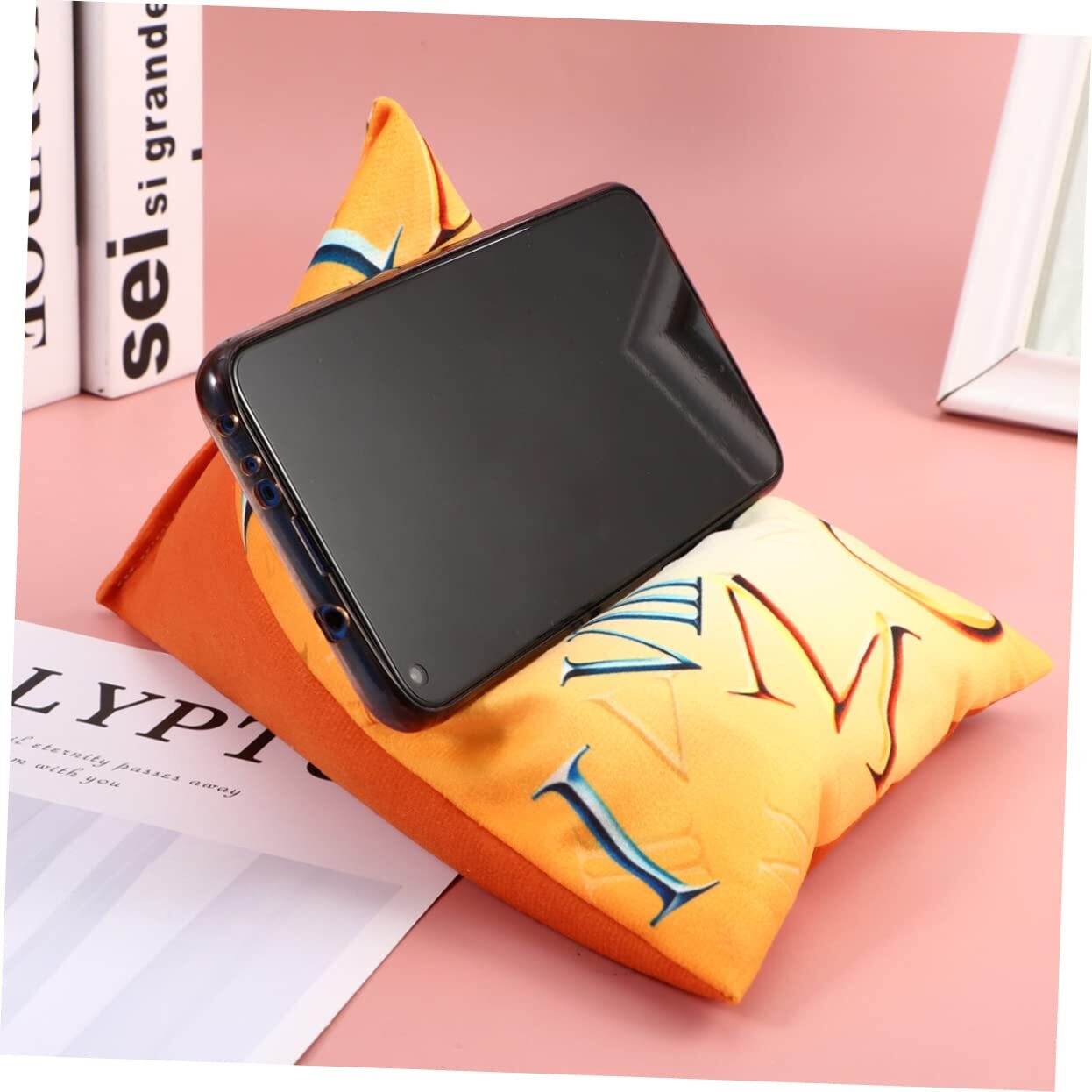 Tablet Pillow Holder Bed Soft Pillow Stand for Tablet/Phone Desk Cushion Pad