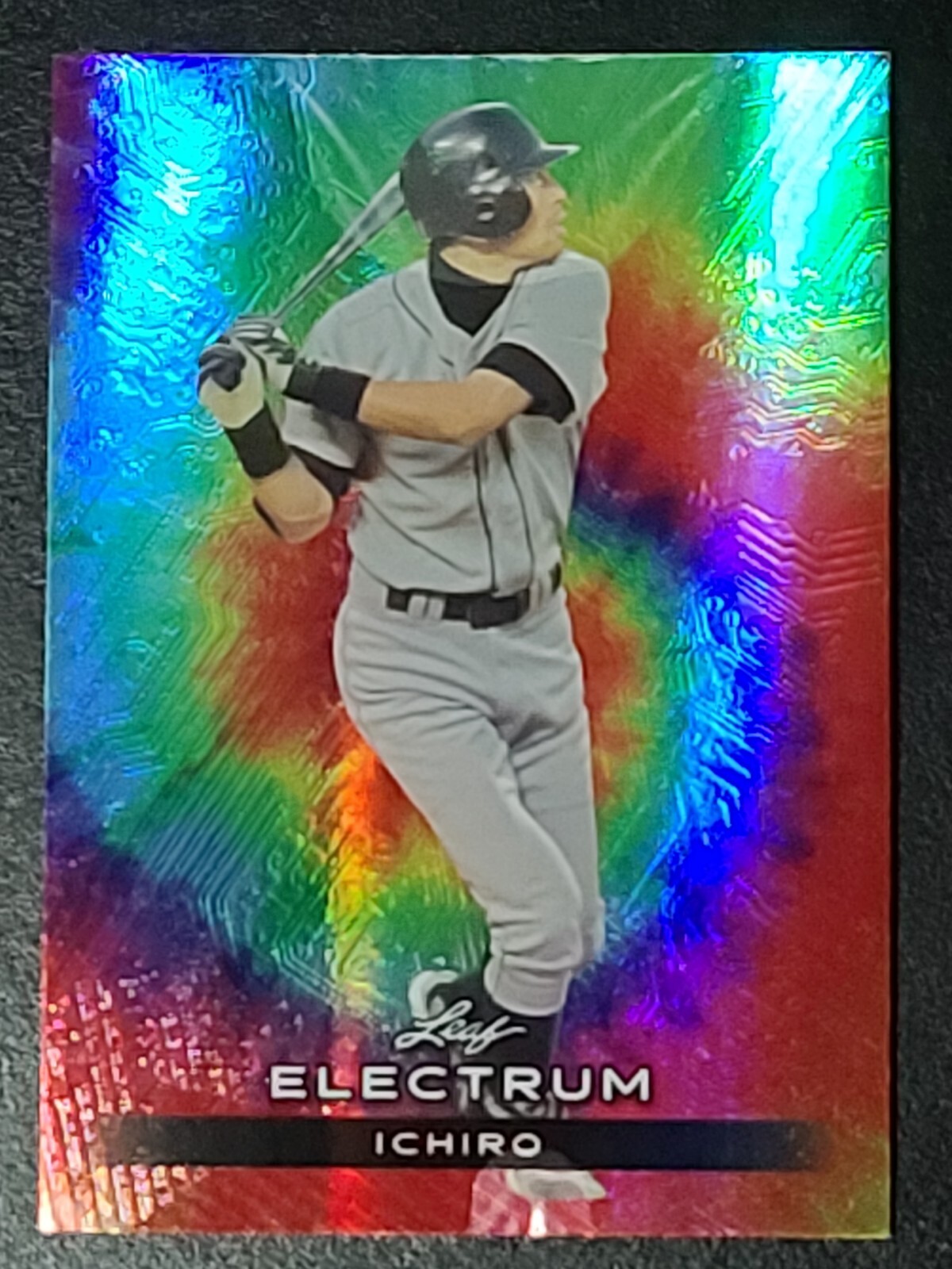 2024 Leaf ICHIRO SUZUKI Electrum Tie Dye Foil #70/75 Mariners HOF 