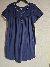 ARIA SLEEP GOWN HOUSE DRESS SOFT SIDE POCKET KNEE LENGTH SZ M NWT