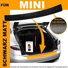 LACKSCHUTZFOLIE LADEKANTENSCHUTZ FÜR MINI R55/R56 2006-2014 SCHWARZ MATT