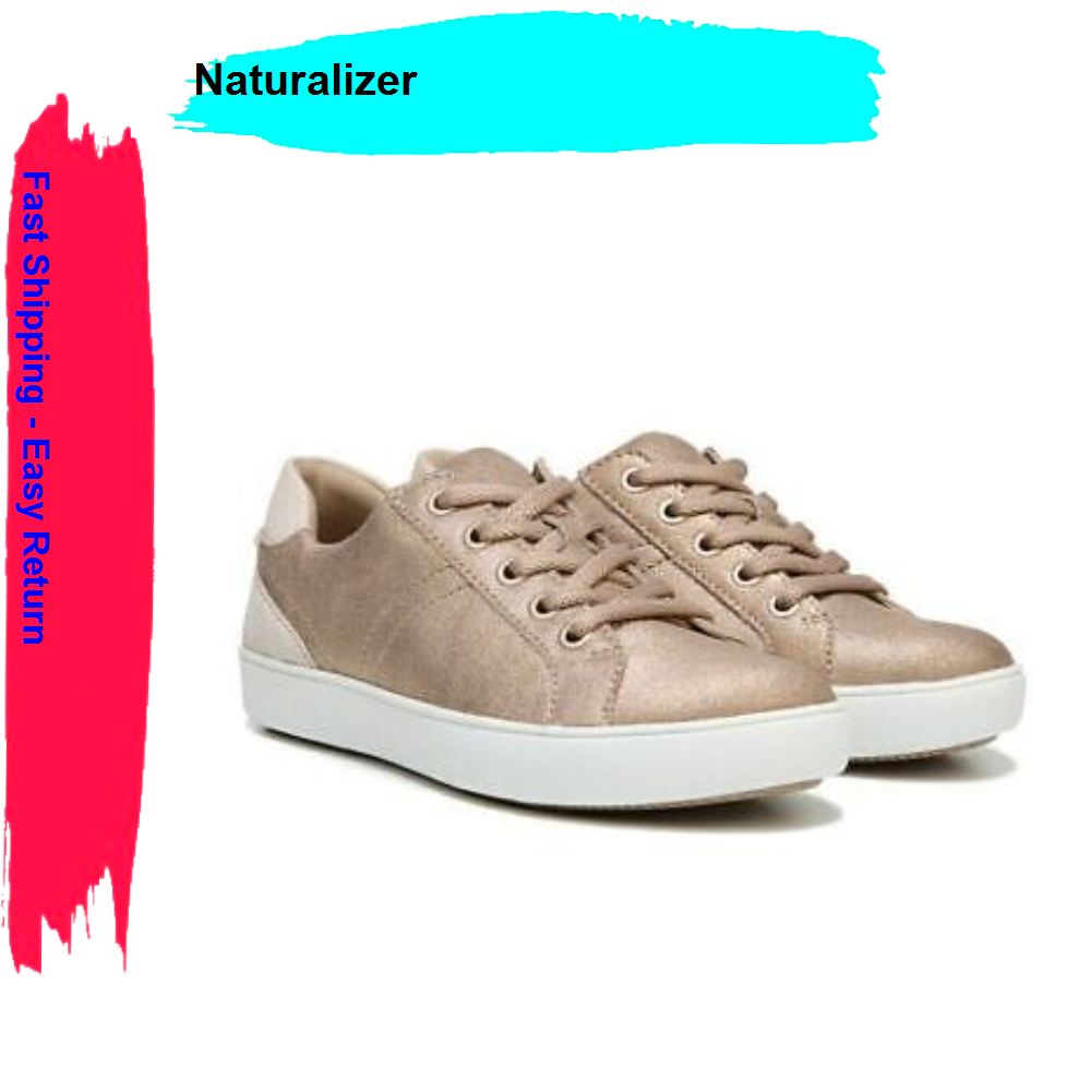 Naturalizer Womens Morrison Low Top Lace Up Fashion Sneakers, Tiramisu, M  US