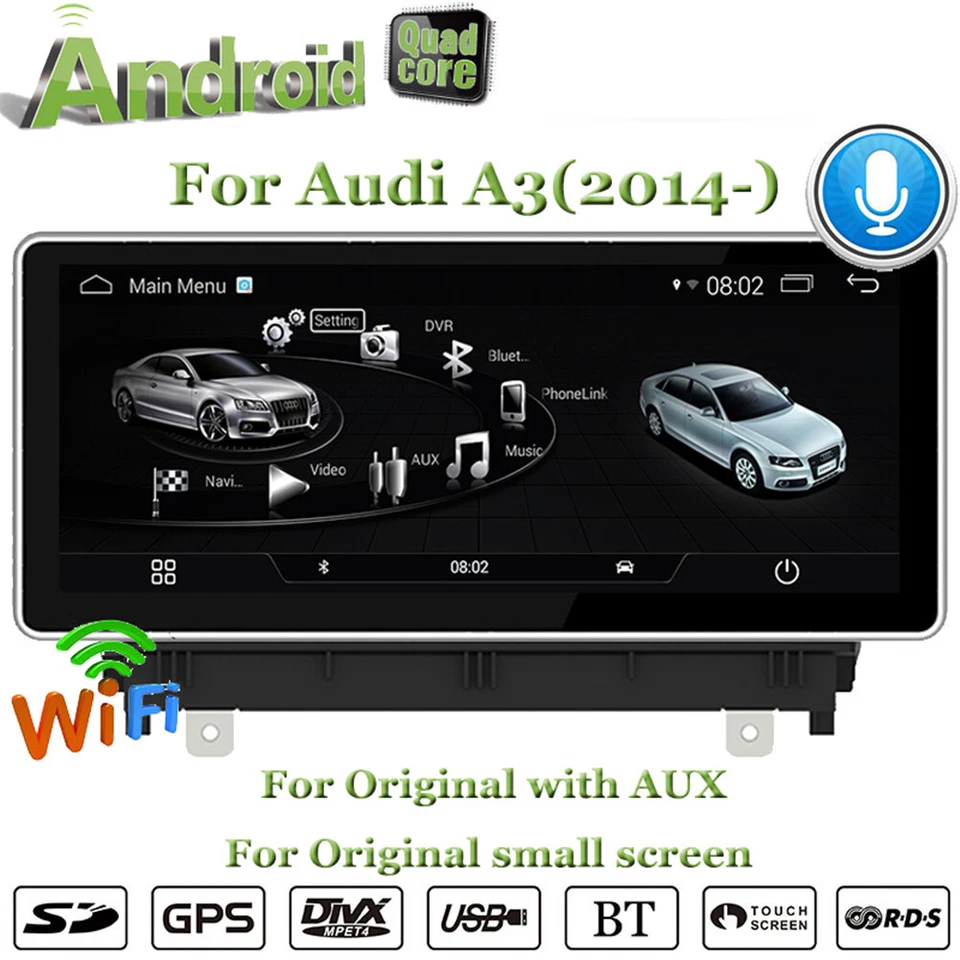 Car Media Player for AUDI A3 2014 2015 2016 10.25"Radio Carplay BT Music GPS DSP - Image 2 of 4