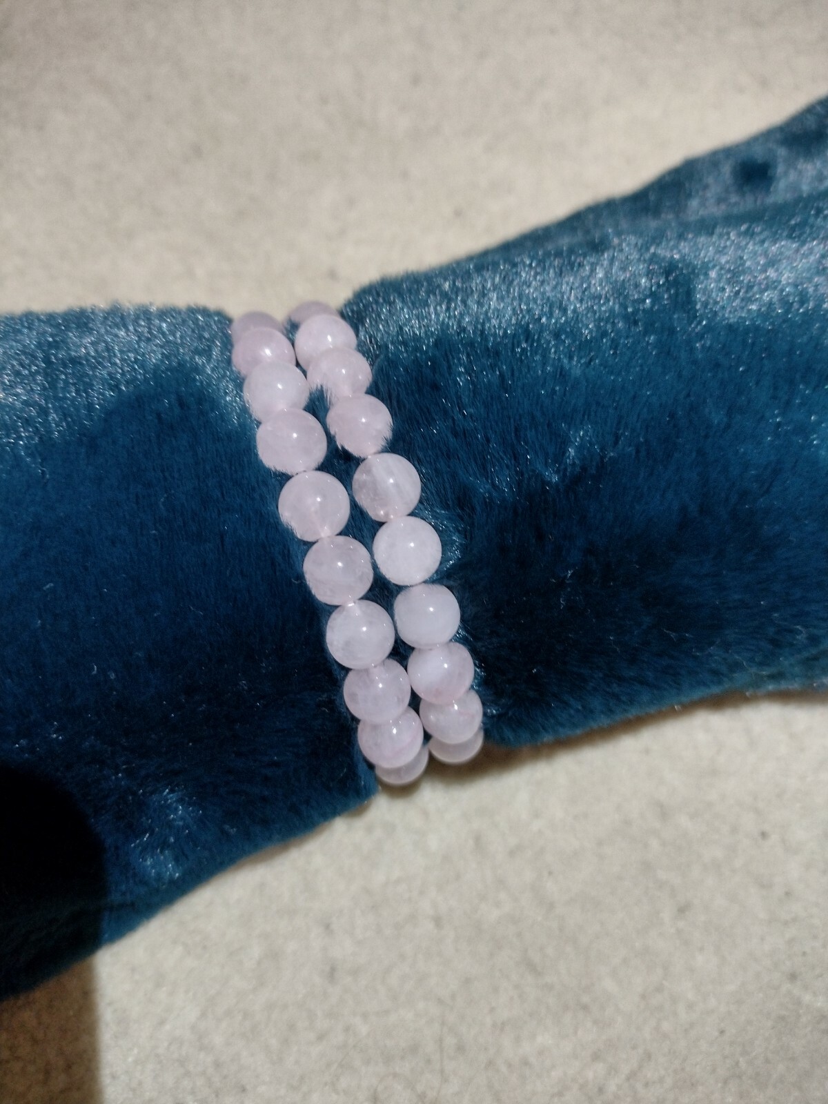 Pink Quartz Bead Bracelet 8mm Thoughtful Gift for Loved Ones-image