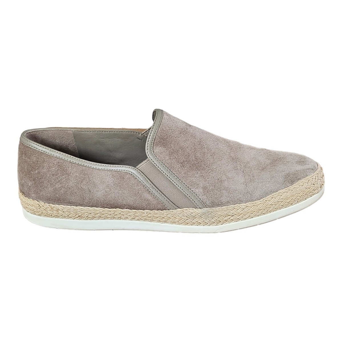 Vince Acker Gray Slip-On Suede Espadrille Sneaker Size 9.5M 