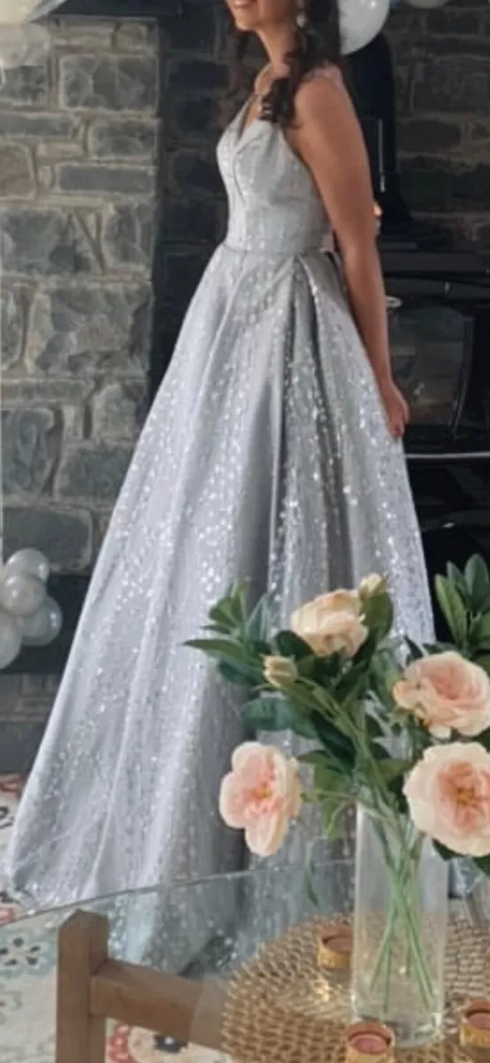 silver princess prom dress eBay