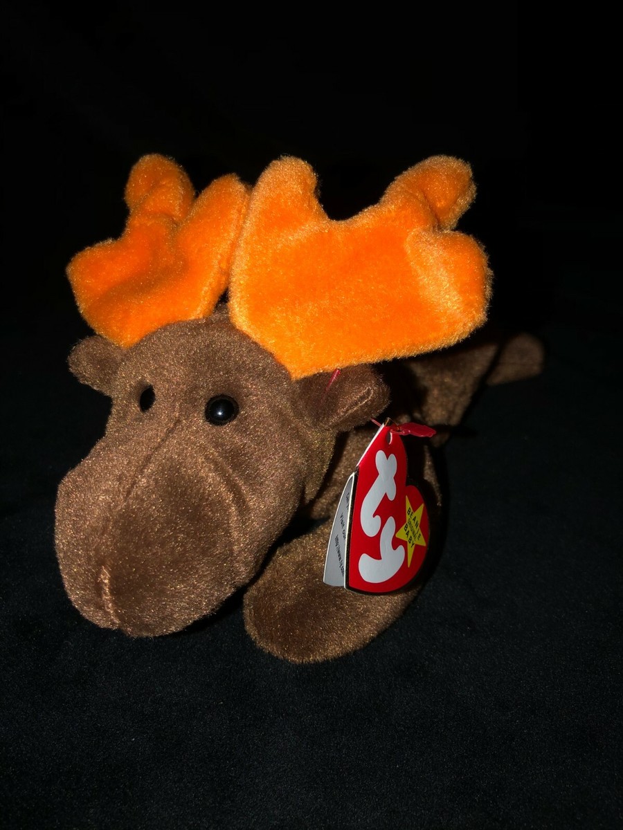 Ty Beanie Baby Style 4015 RARE 1993 CHOCOLATE MOOSE Retired