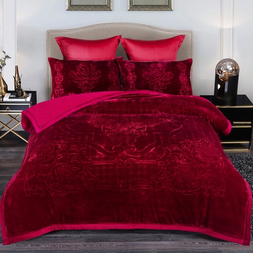 Juego de edredón manta Sherpa cálida gruesa pesada de 3 capas y 2 fundas de almohada 8 libras Queen - Imagen 32 de 94