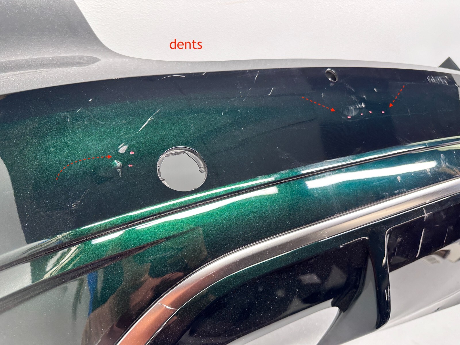 2021-2023 Jaguar XF R-Dynamic SE Rear Bumper Cover X260 OEM Sensor Type GREEN