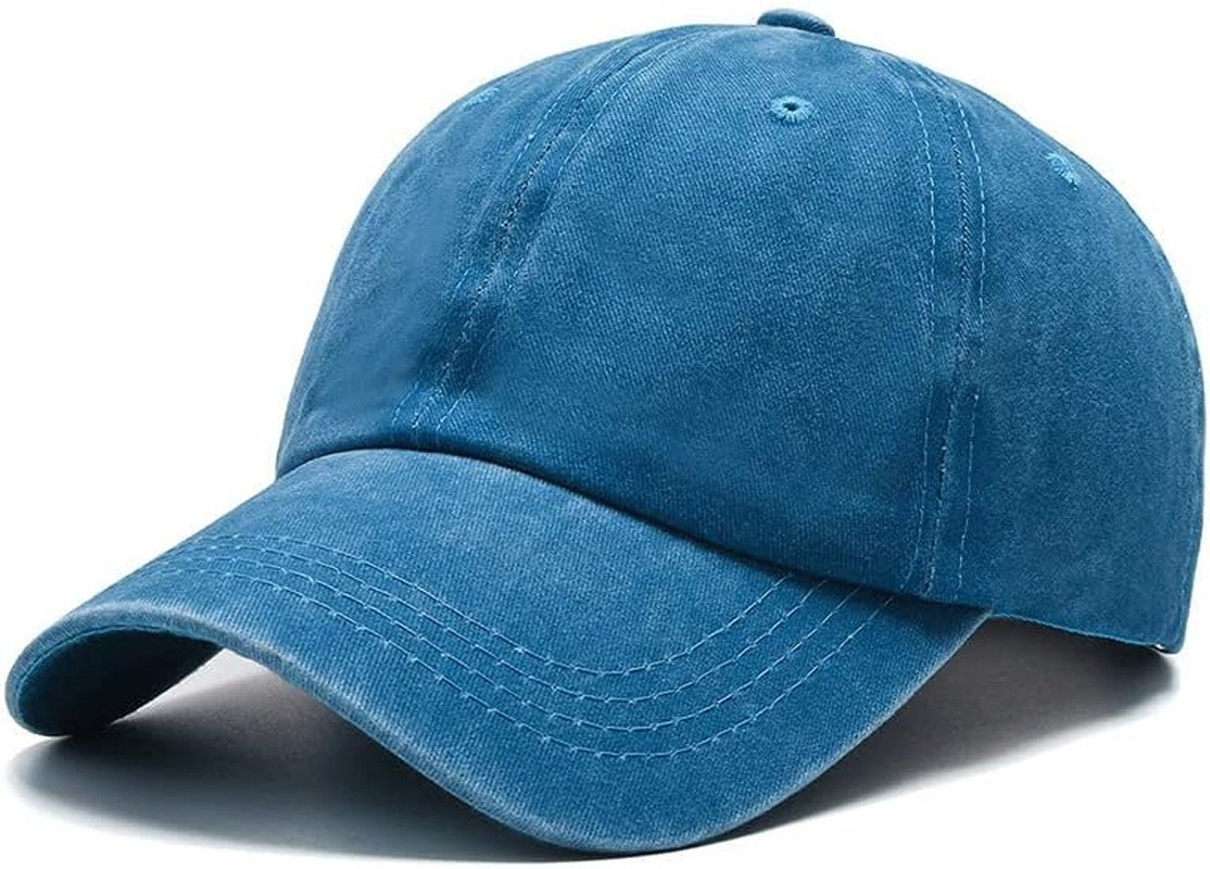 Baseball Cap Golf Dad Hat Unconstructed Adjustable Cotton Plain Hat Men Women