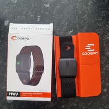 COOSPO HW9 Heart Rate Monitor Armband,ANT+ and Dual Bluetooth5.0 HRM,Optical Hea