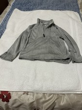 Nike running boys pullover size 4 1/4 zip dri fit gray excellent condition