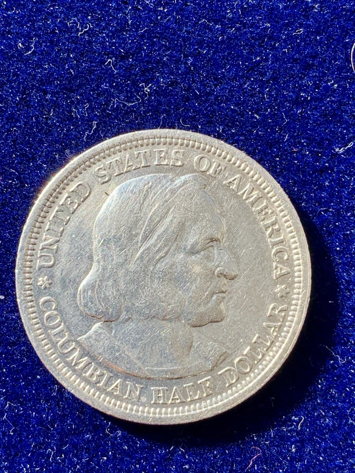 1893 Antique 90% SILVER Half $1 Collectible Coin Chicago Columbian Exposition - Image 3 of 4