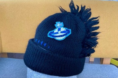 Rare Vivienne Westwood Mohawk Balaclava Knit Hat Beanie Black Orb