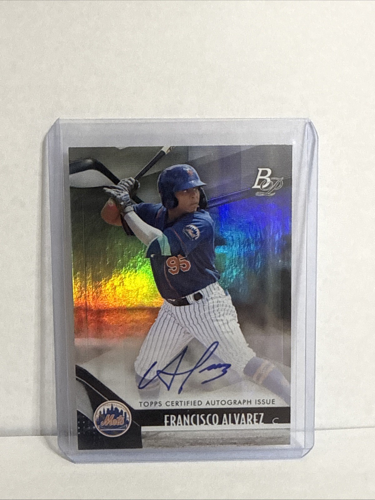 2021 Bowman Platinum Top Prospects Auto Francisco Alvarez #TOP-83 Auto