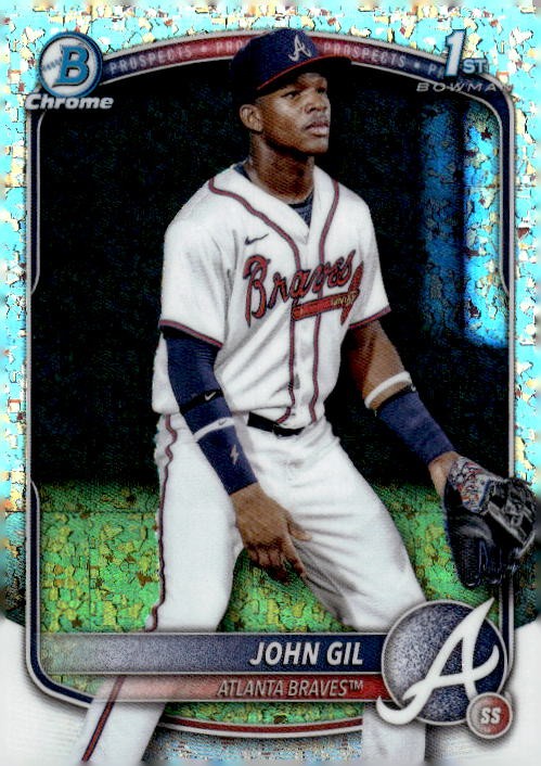 2025 Bowman Chrome #BCP-172 John Gil Prospects Mini-Diamond