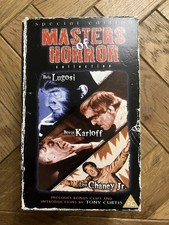 Masters of Horror Boxset The Ape Man The Ghoul Indestructible Man VHS Video Tape