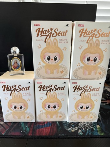 Figurine POPMART LABUBU "Have A Seat" - Série Exciting Macaron - Boîte Mystère Originale 2025