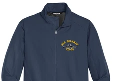 USS BELKNAP CG-26 Soft Shell Jacket.  New.  U.S. Navy