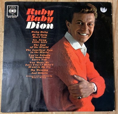 Dion Ruby Baby Vintage Vinyl LP 1963 Columbia Record CL-2010
