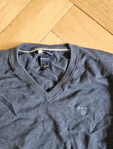 GANT Herren Pullover Sweater Größe XL - blau - V-Ausschnitt - Picture 2 of 2