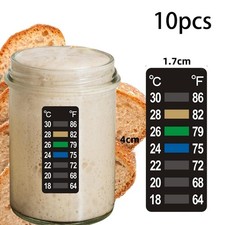 10 Pieces Stick on Thermometer Strips Thermometer Sticker Temperature Indicator