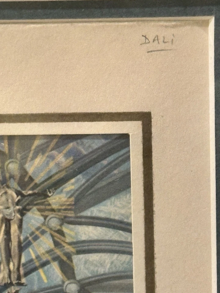 Postal de Salvador Dalí autografiada por Dalí y montada en un Picaporte con certificado de autenticidad Foto 4 de 4