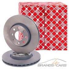 FEBI BILSTEIN 2x BREMSSCHEIBE BELÜFTET Ø257 VORNE FÜR FIAT GRANDE PUNTO 199 05-