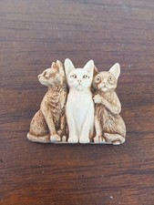 Harmony Kingdom 3 Cat Pin 1997