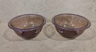 Vintage PYREX CRANBERRY 2 MIXING BOWLS SET 322