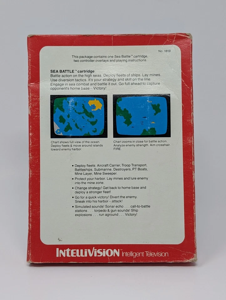 Sea Battle (Intellivision, 1980) - CIB Complete - Image 2 of 4