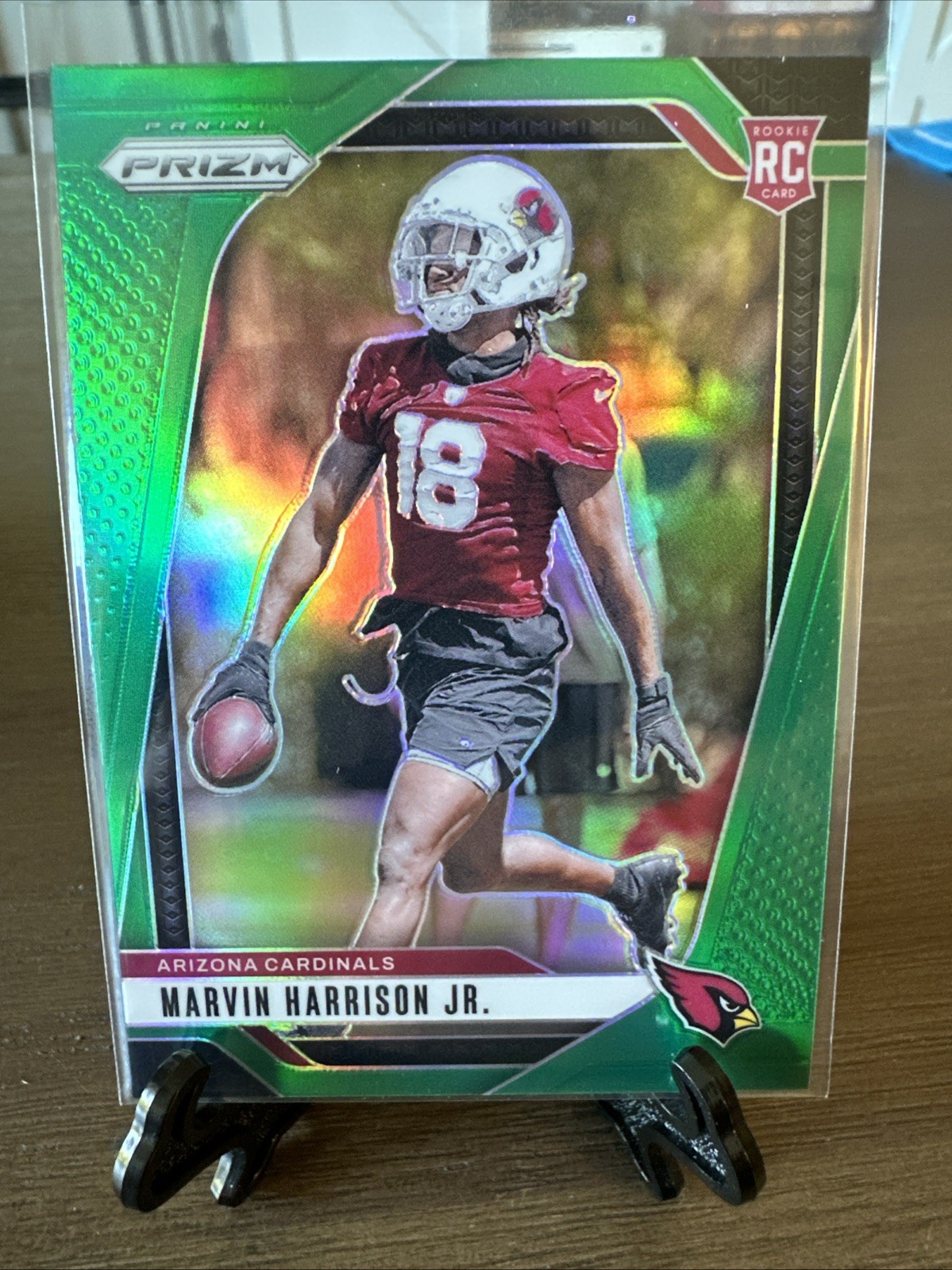 2024 Panini Prizm - Rookies Marvin Harrison Jr. #375 Green Prizm (RC)