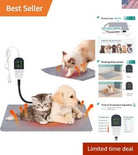 Cat Heating Pad Outdoor, Heated Cat Bed for Dogs, Indoor Warming Electric Pet He