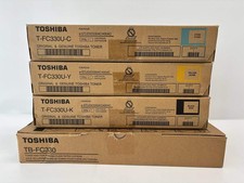 3 Genuine Toshiba eS330AC,400AC Cyan Yellow Black Toners T-FC330U-CYK 1 WTB