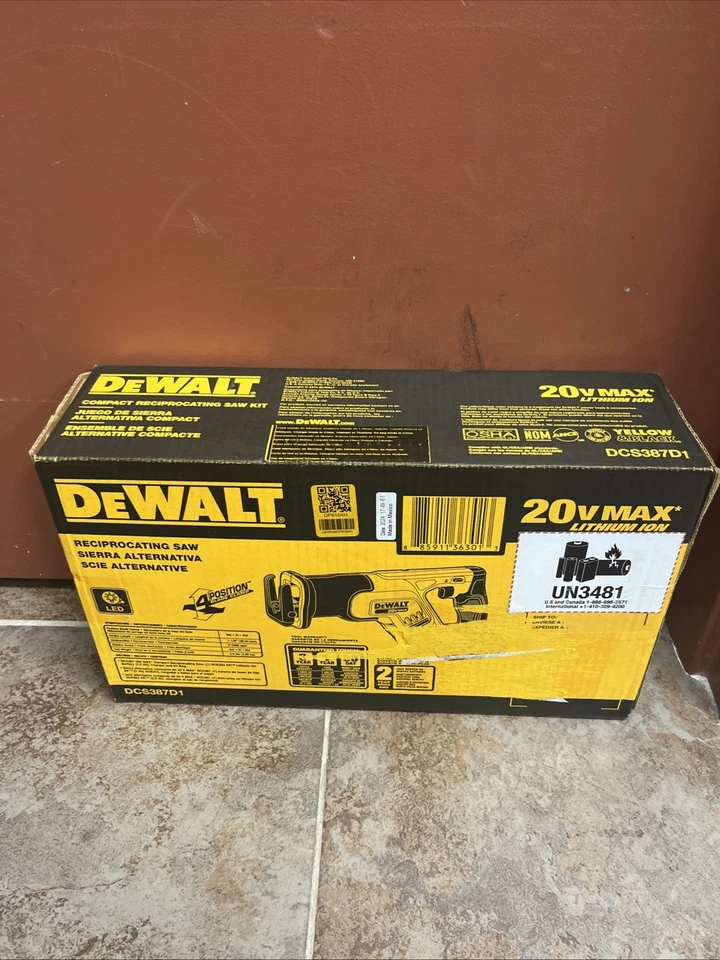 DEWALT DCS387D1  20-volt Variable Speed Cordless Reciprocating Saw - Image 2 of 4
