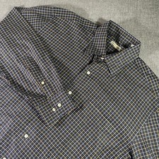 Peter Millar Men's Plaid Button Down Long Sleeve Shirt Medium M