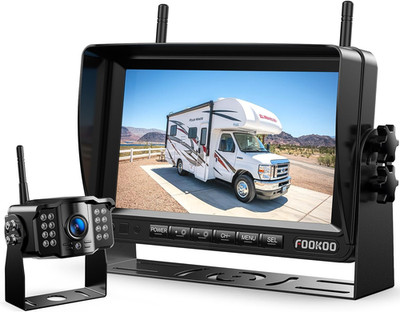 HD 1080P 7-Inch Wireless Backup Camera for Furrion RV, 7'' Split Screen Monitor P