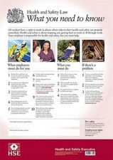 HSE Health And Safety Law Poster A3 FWC30/A3