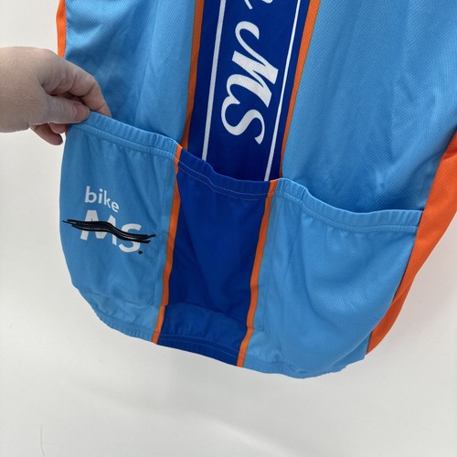 Primal Cycling Jersey Mens Medium Short Sleeve Full Zip I RIDE WITH MS NEW - Bild 8 von 9