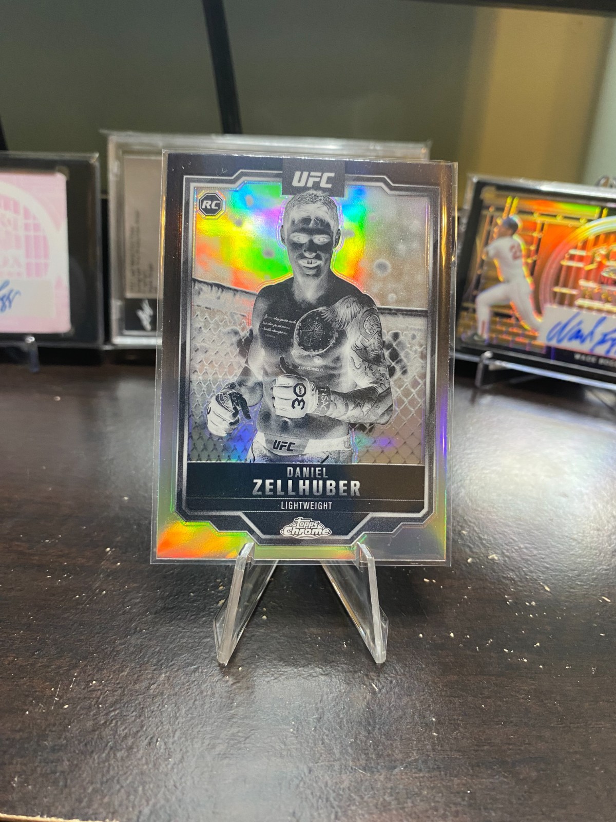 2025 Topps Chrome UFC - Daniel Zellhuber #189 Negative Refractor (RC)