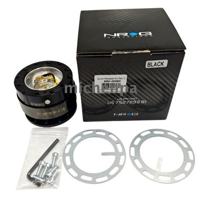 NEW  NRG Gen 2.0 Steering Wheel Quick Release Black SRK-200BK