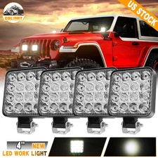 4PCS 3.3" Inch LED Work Light Pods Spot Off Road ATV Truck Reverse Fog Lights 4"