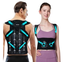 Posture Corrector Brace Adjustable Back Support, Size L